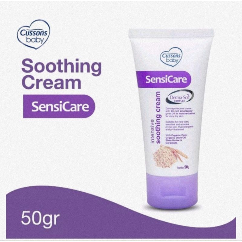 Cussons Baby Sensicare Intensive Soothing Cream 50 gr - Krim Pelembab Bayi