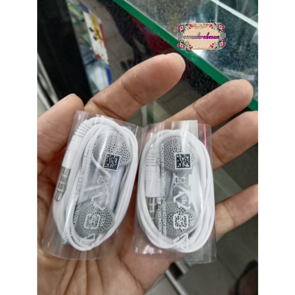 Headset Headsfree henset Hf Samsung J1ace , J2prime , J3 , J5 ,A10s ,s5830 original INDONESIA SB965