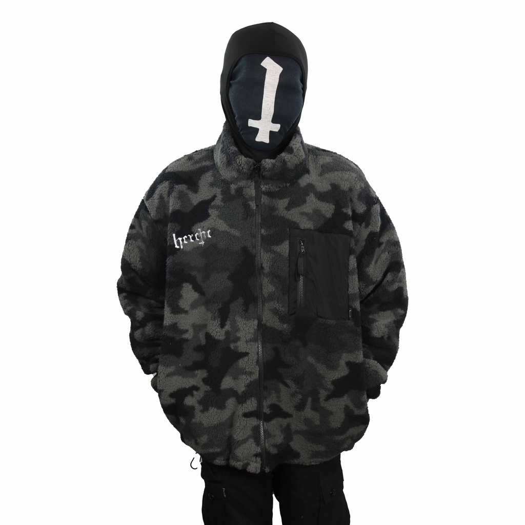 Heretic - Sherpa Jacket - Camo Pentagram