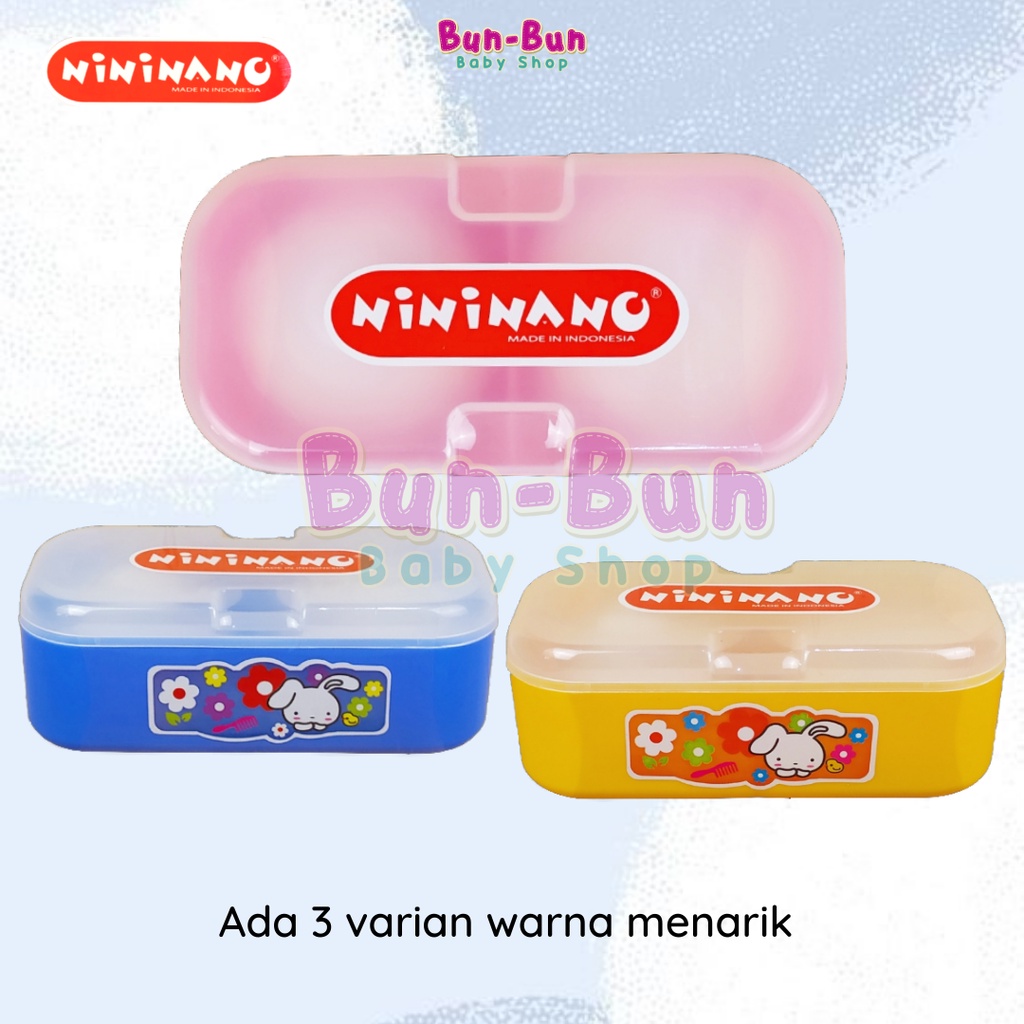 NININANO Tempat Bedak Bayi Free Puff Tepukan Rembuk Powder Case Kotak Tabur ANTI PECAH Perlengkapan Mandi Baru Lahir Peralatan Baby New Born Anak Lucu Bunbunbabyshop