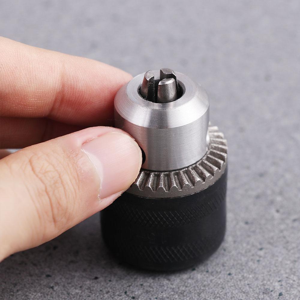 LANFY Chuck Bor Listrik Presisi Tinggi Tangan Ketat Untuk Pengeboran|Bench For Electric Wrench Collet Drat Tanpa Kunci 1.5-13mm Dengan Adaptor Chuck Bor Kunci