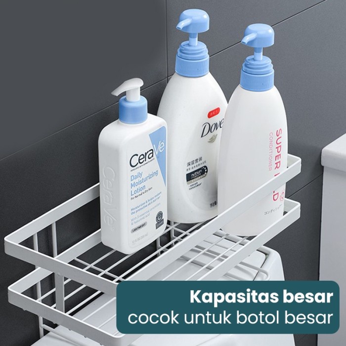 Mandi Rak Kamar Mandi Toilet Closet Wc Sabun Tempel