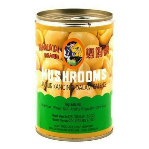 

[oddsolshop] pekanbaru/Mamata Brand Mushrooms 425GR / Jamur Kancing dalam Kaleng