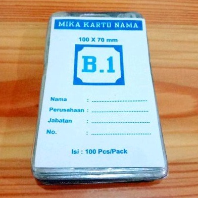 Mika kartu nama/id card B.1(6,4x 9 cm) -1 pcs