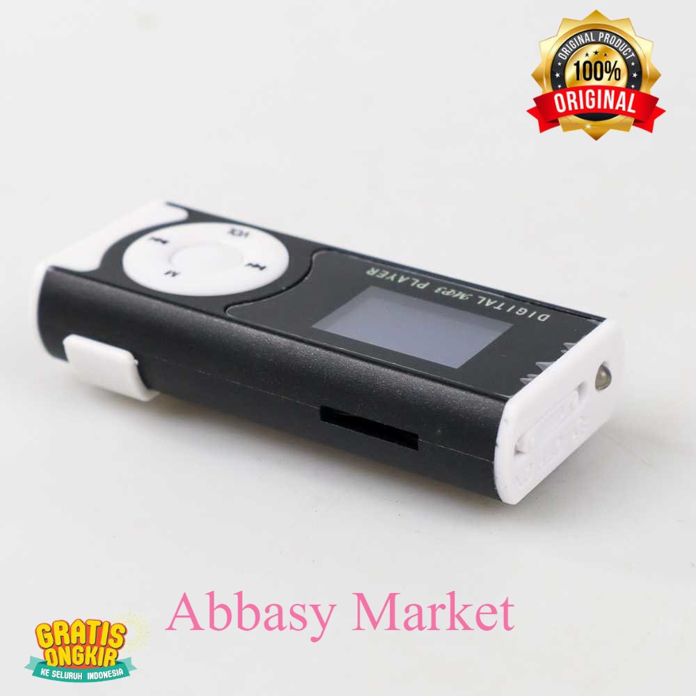 MP3 Player  Dengan Slot TF &amp; Clip &amp; LED Flashlight - GC8945