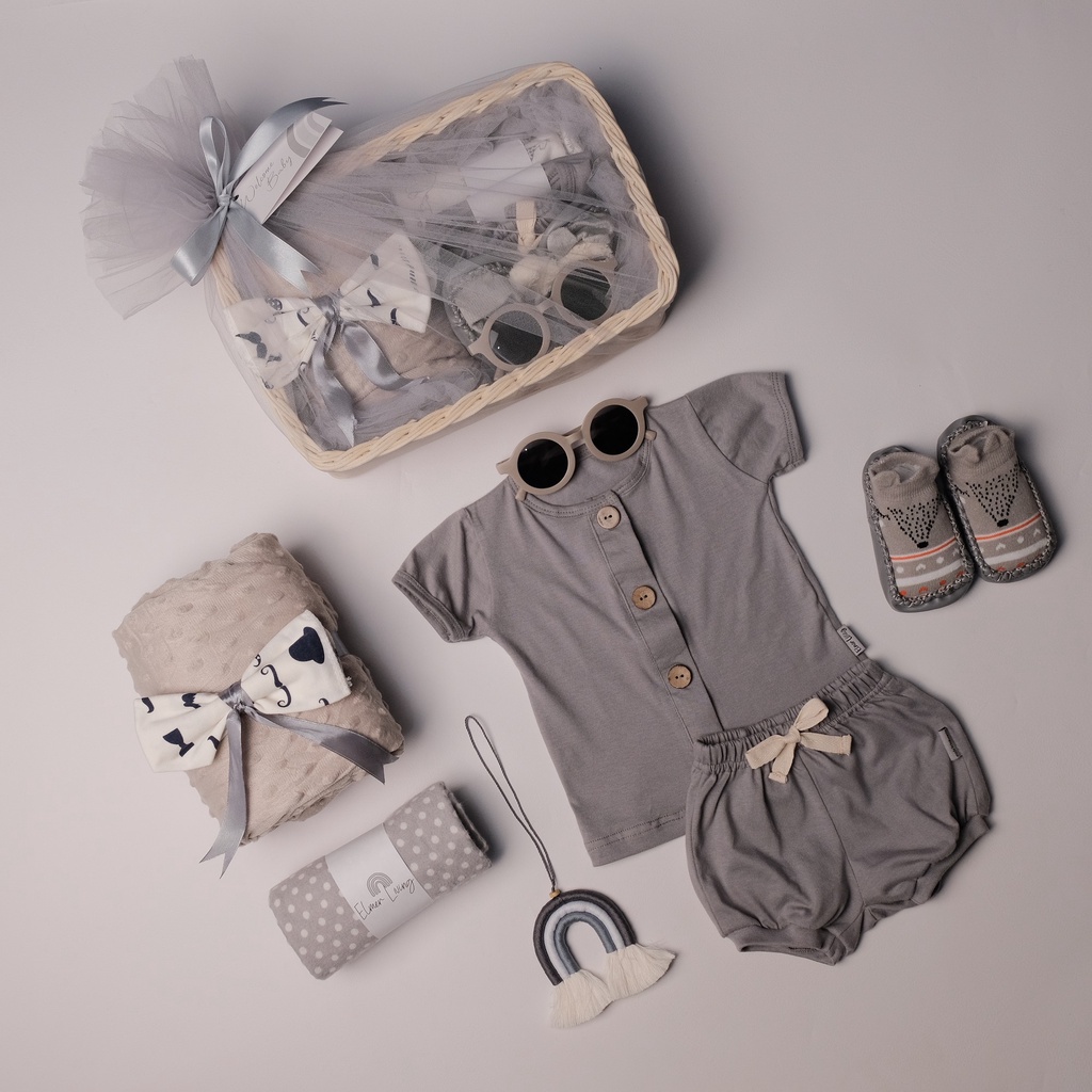 Elmer Living Rattan Series Newborn Hampers | Kado Lahiran Bayi Eksklusif Rotan Series