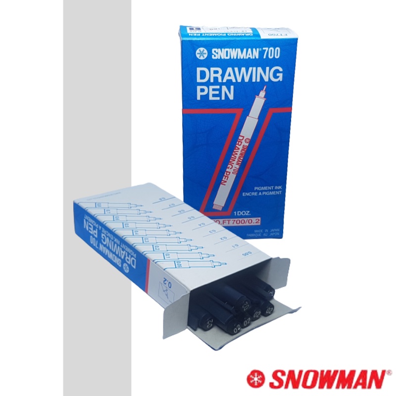 

Drawing Pen Snowman Hitam 0.2 FT - 700 HITAM Pena Gambar (12 pcs)
