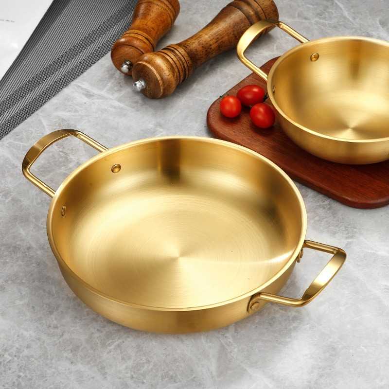 Corazon Panci Masak Model Korean Noodle Soup Pot Stainless Steel Gold - KC0408