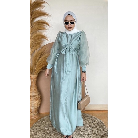 Fiona dress /Dress Hijab/ Dress organza / Dress satin