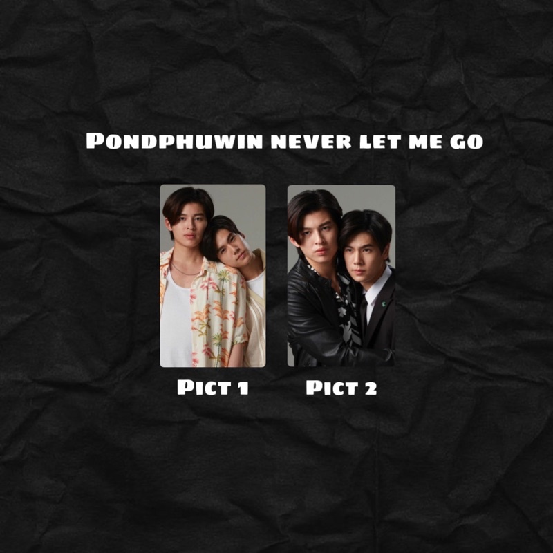 pondphuwin never let me go series thailand photocard lenticular gmmtv