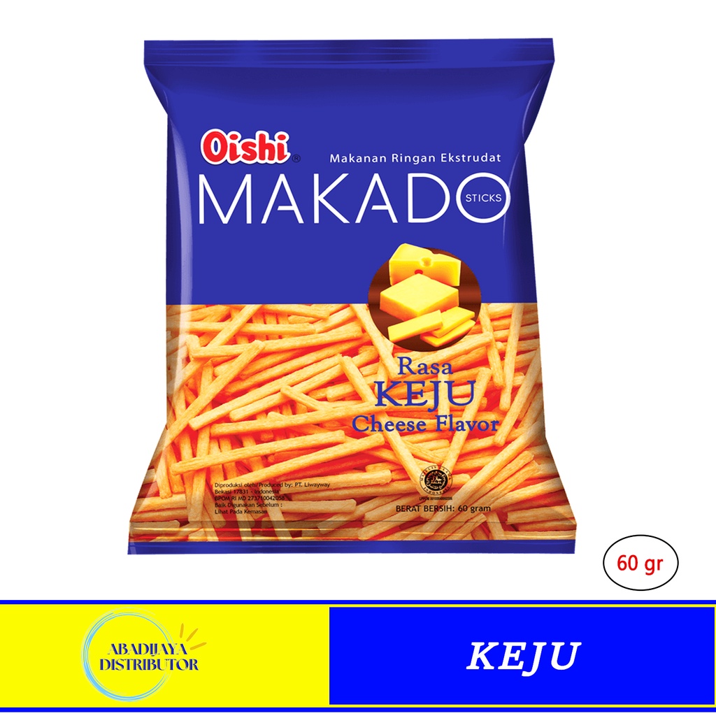 

Oishi Snack Mokado Sticks Keju 60gr