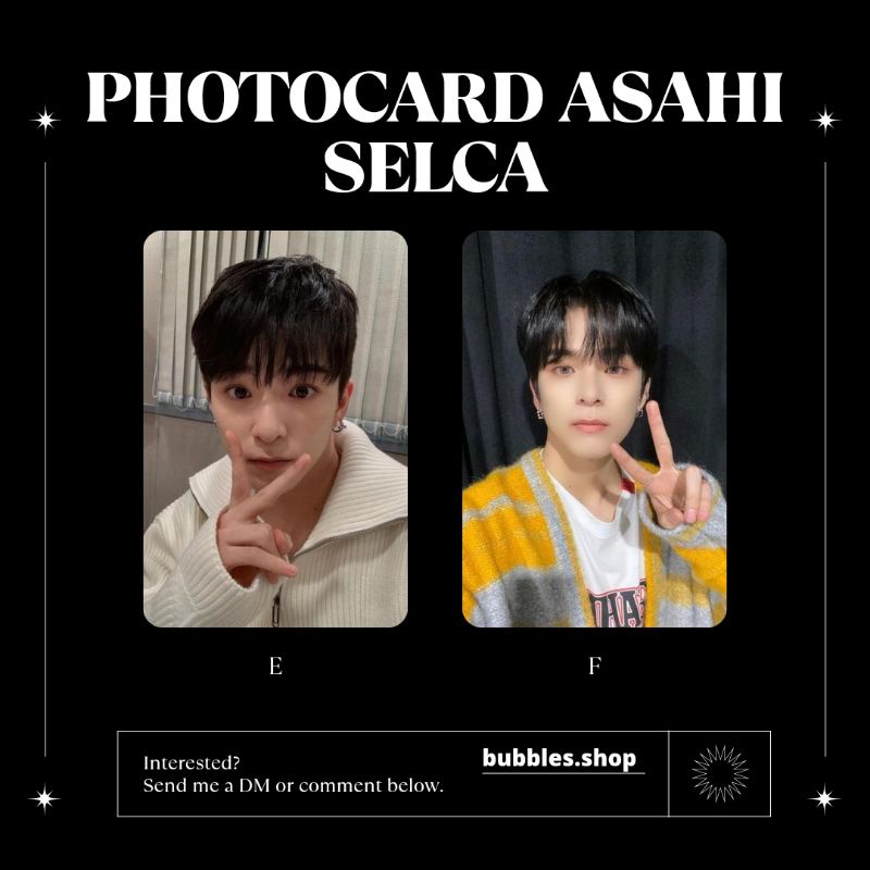 PHOTOCARD UNOFFICIAL ASAHI TREASURE SELCA