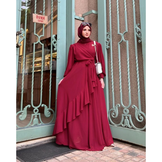 MARYAM DRESS Lebaran Ceruty | Dress Kondangan | Dress Fashion | Dress Cantik