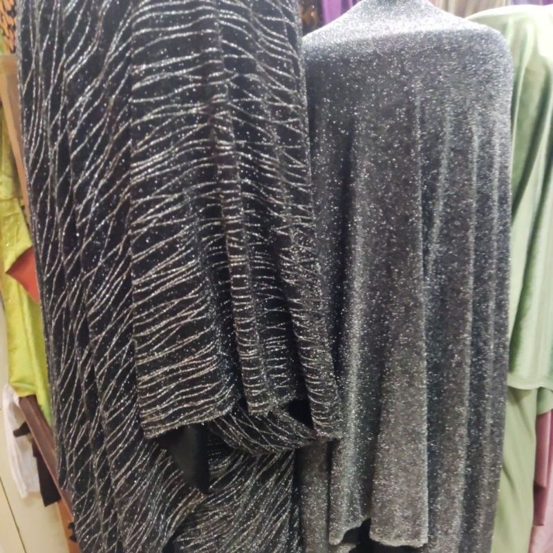 Kain KAOS METALIK ANTIK (HARGA TERTERA PER ½ METER)/50CM)