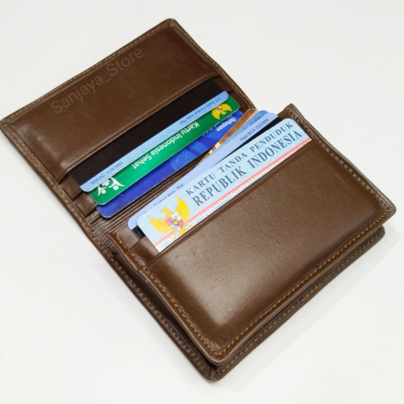 Dompet Kartu Kecil Pria Wanita ORIGINAL Kulit Asli Garut