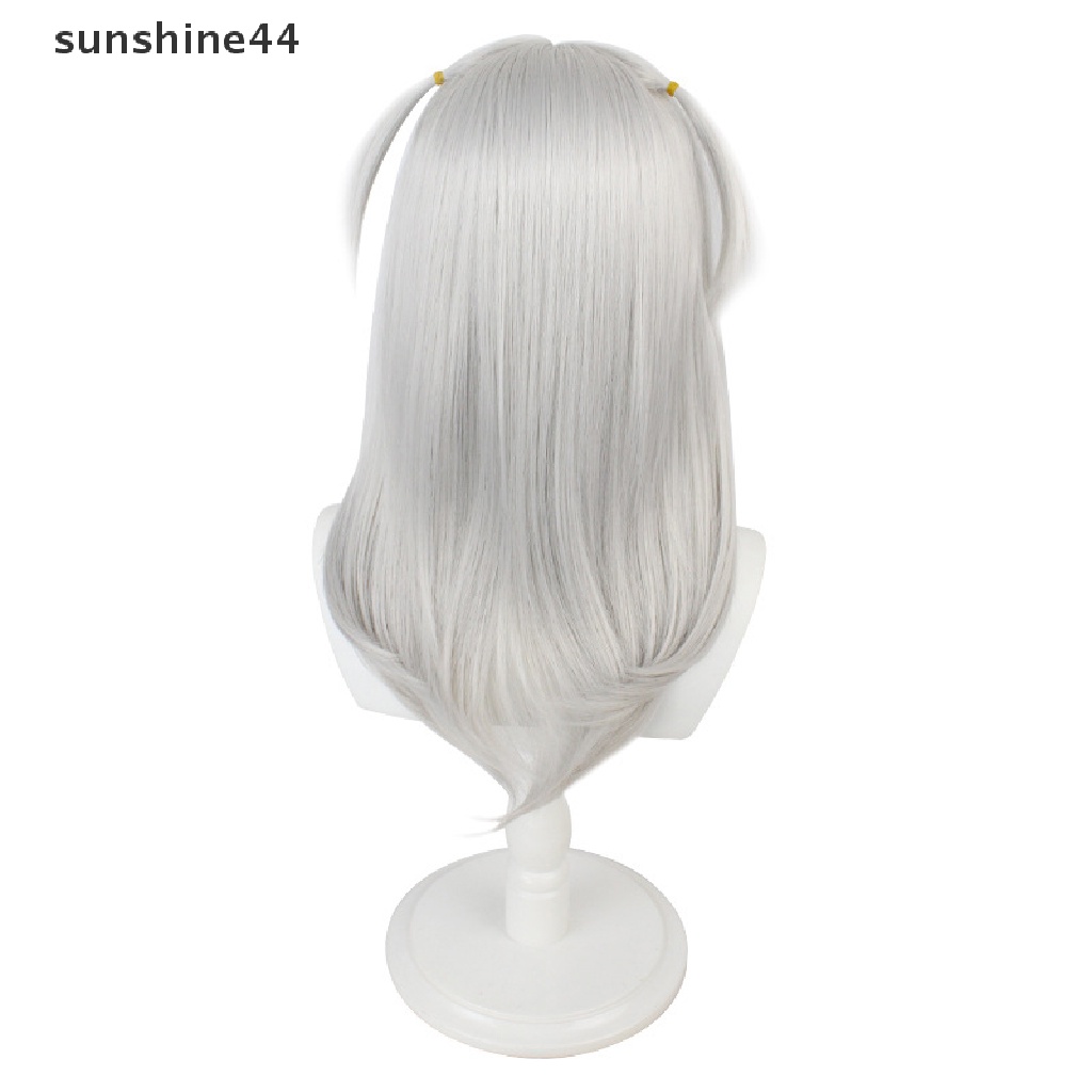 Sunshine Anime Hololive Gawr Gura Cosplay Wig Tahan Panas Wig Sintetis Halloween Cosplay Party Decor Dewasa Props.