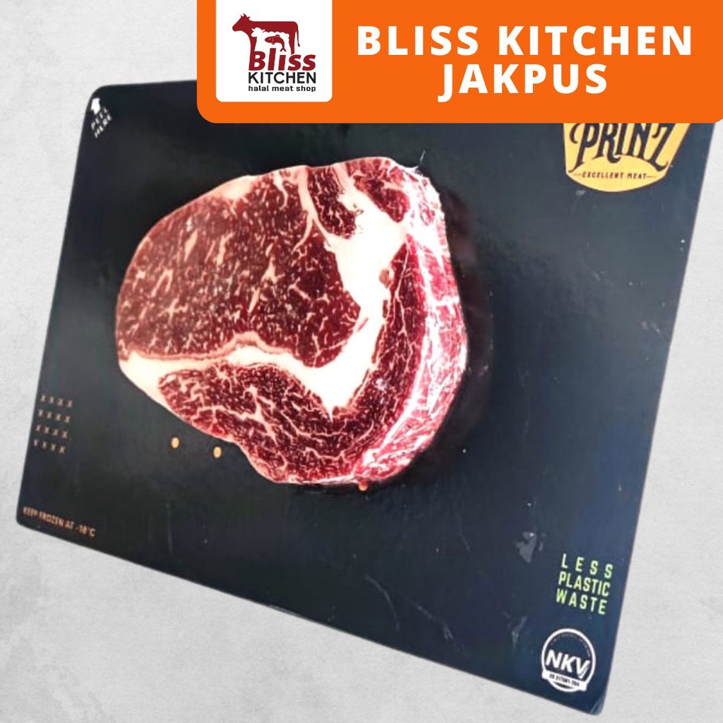 

PRINZ Skin Vacuumed Sumatran Wagyu Beef Ribeye MB6+ 200gr