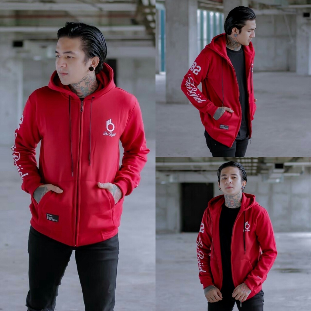 The Bojiel Jaket Zipper The Bojiel Sweater Hoodie Pria