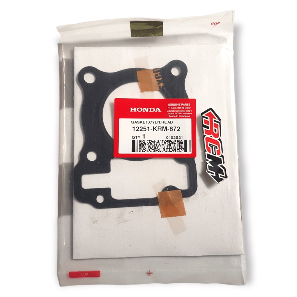 12251-KRM-872 PAKING GASKET PERPAK CYLINDER BLOK BLOCK ATAS HEAD MEGA PRO MEGAPRO MONO MONOSHOCK FI 