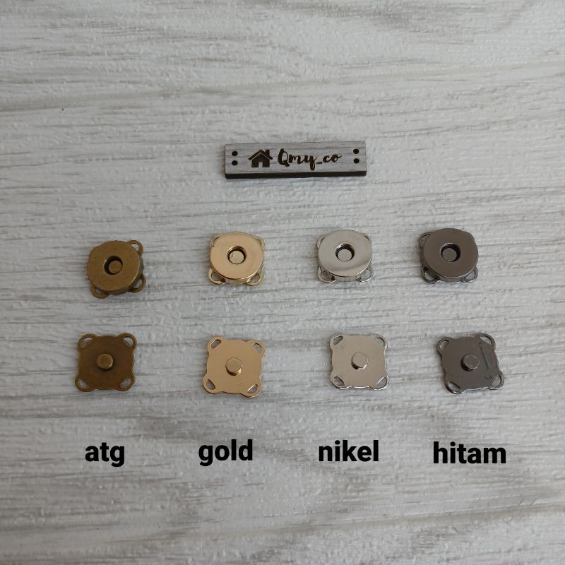 Kancing Magnet Jahit uk 1,8 cm / Kancing Magnet / Magnet Tas / Kancing Jahit (per pasang)