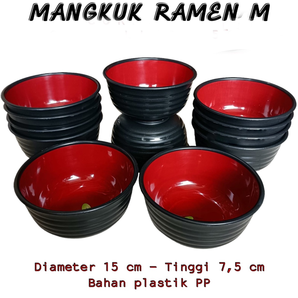 FM - Mangkok Ramen Bulat 568 CNP / Mangkok Hitam