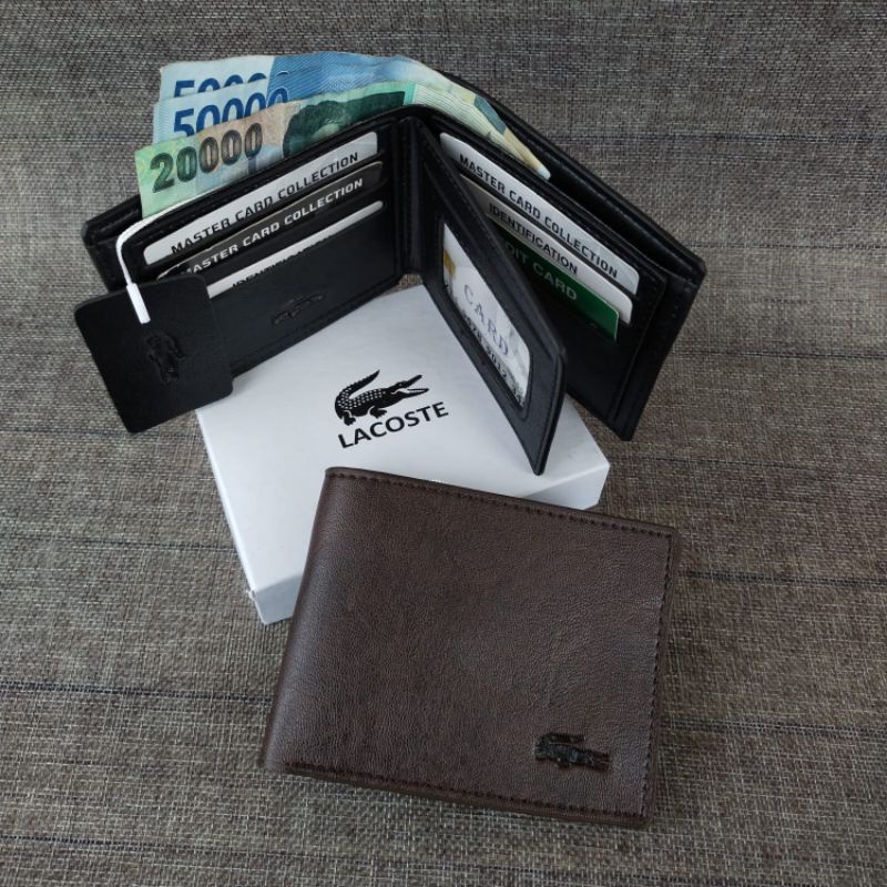 Dompet Kulit Dompet Logo crocodile Embos