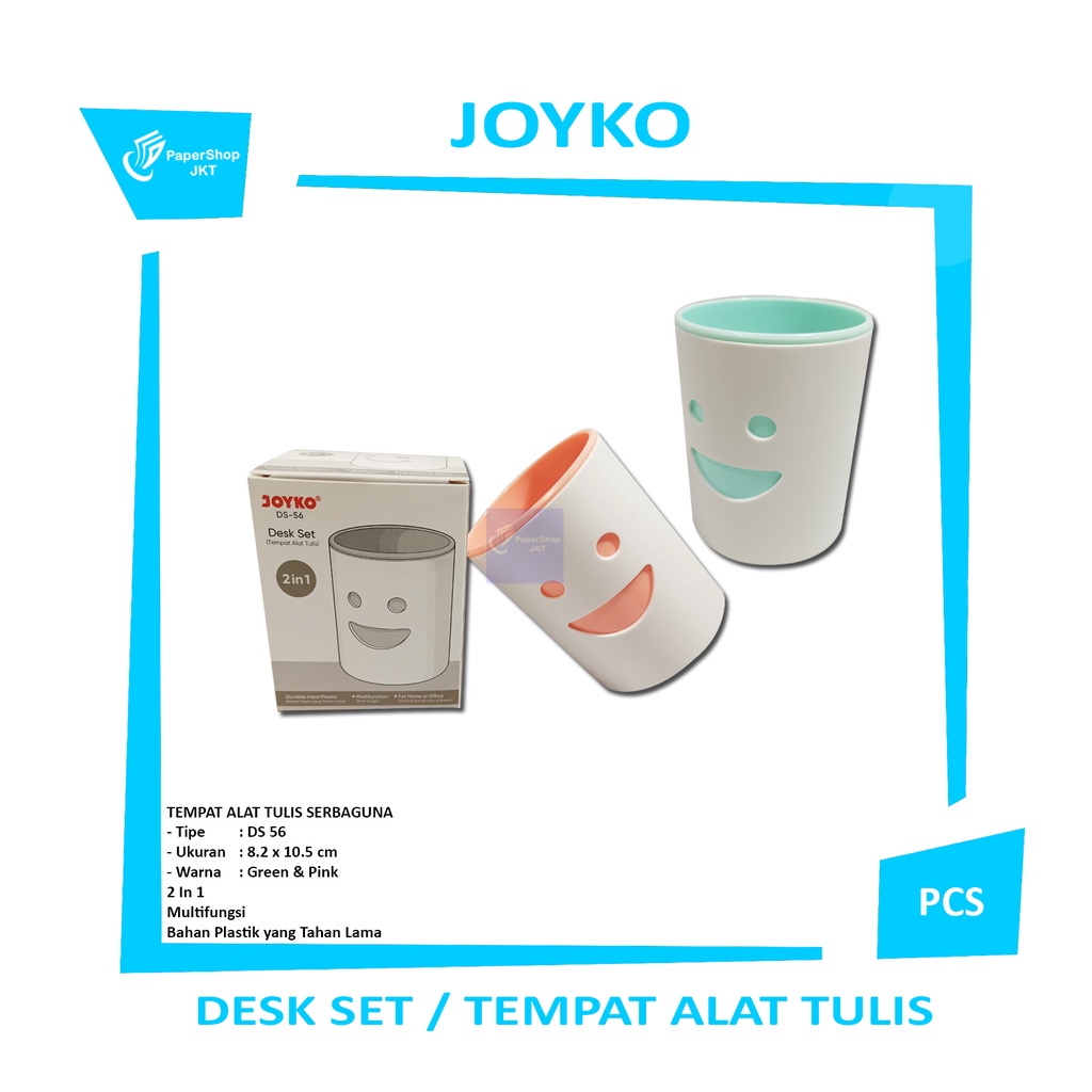 

JOYKO Desk Set DS-56 Green & Pink -Pcs