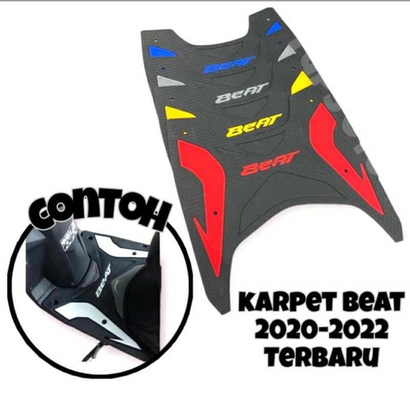 KARPET HONDA BEAT DELUXE BEAT STREET 2020 2021 2022 - MERAH