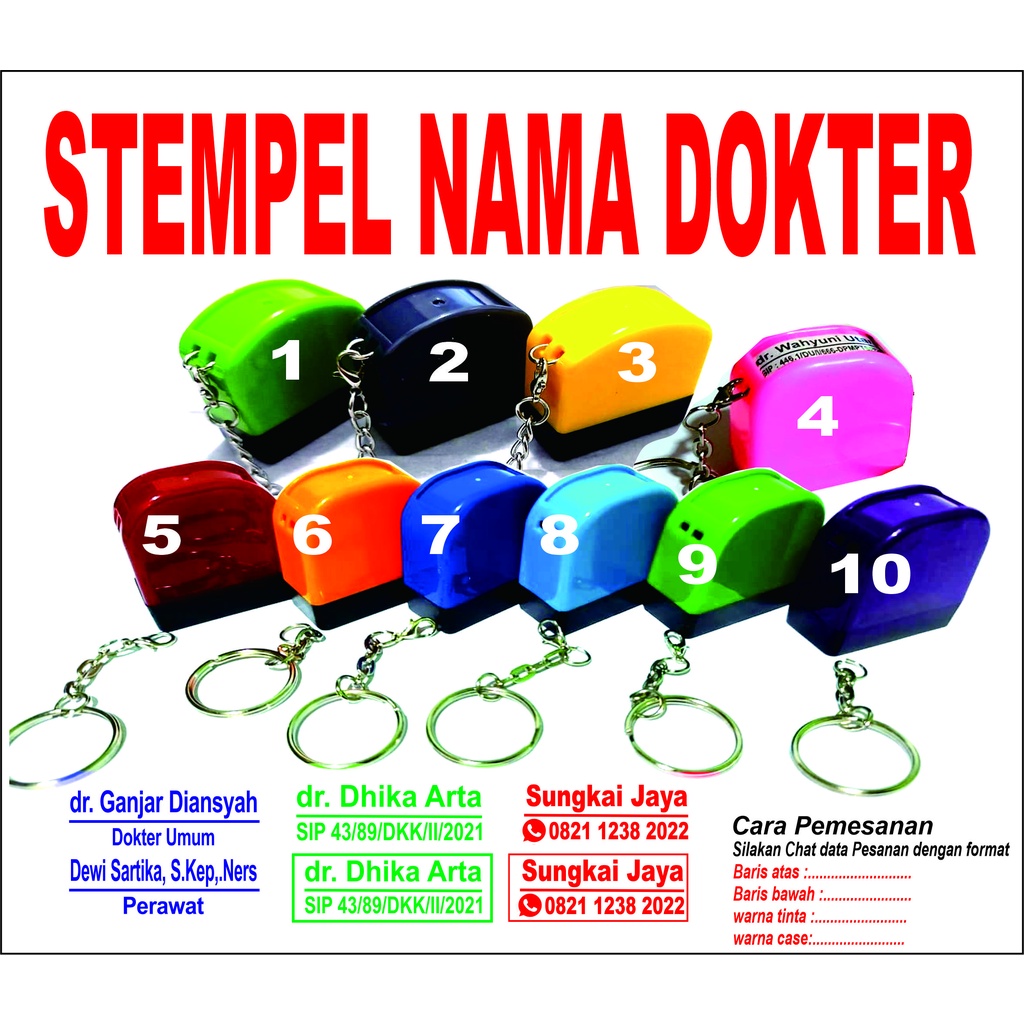 

stempel Nama DOkter uk1030