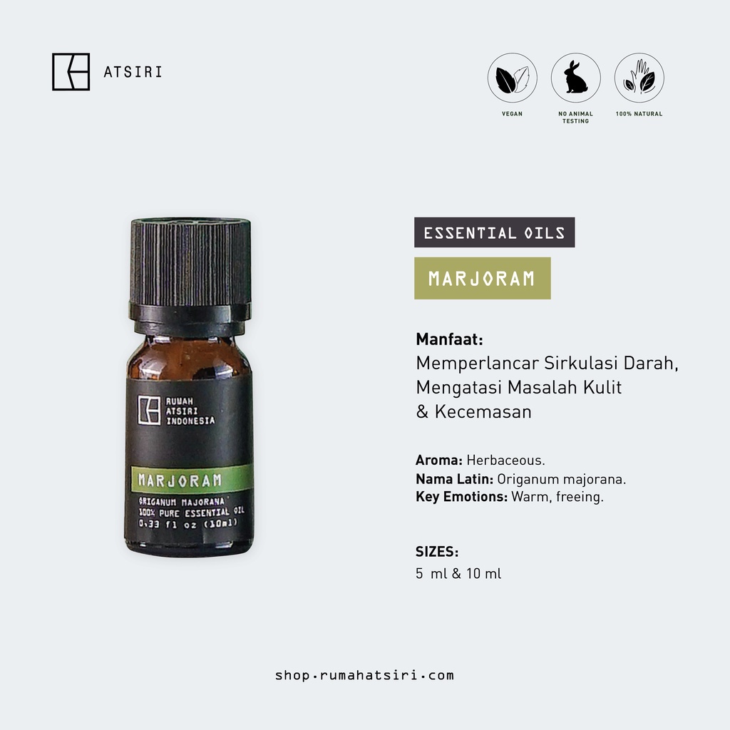Marjoram Essential Oil - Rumah Atsiri