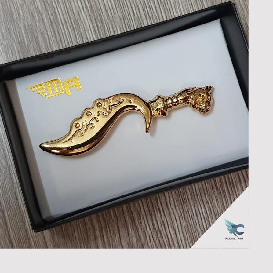 Banyak Peminat KUJANG GOLD kujang polos emas kujang motif kujang aksesoris jabarat kujang tebal kuja