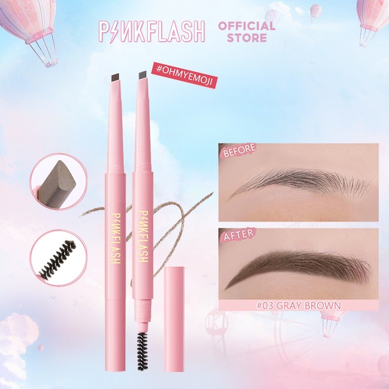 PINKFLASH EYEBROW PENCIL ALIS TAHAN AIR OHMYEMOJI [SWEETSPACE]