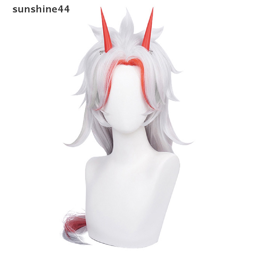 Sunshine Genshin Impact Arataki Itto Cosplay Wig Props Wig Anime Tahan Panas.