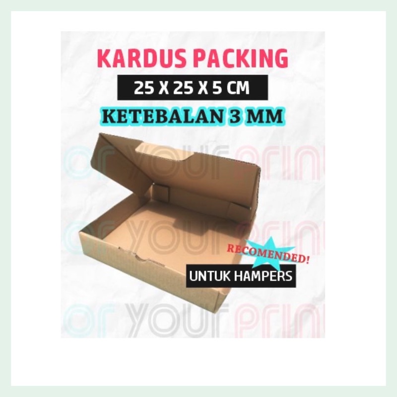 

KARDUS PACKING / DUS HAMPERS UKURAN 25X25X5