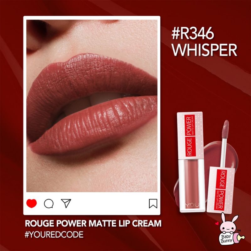 YOU ROUGE POWER MATTE LIP CREAM