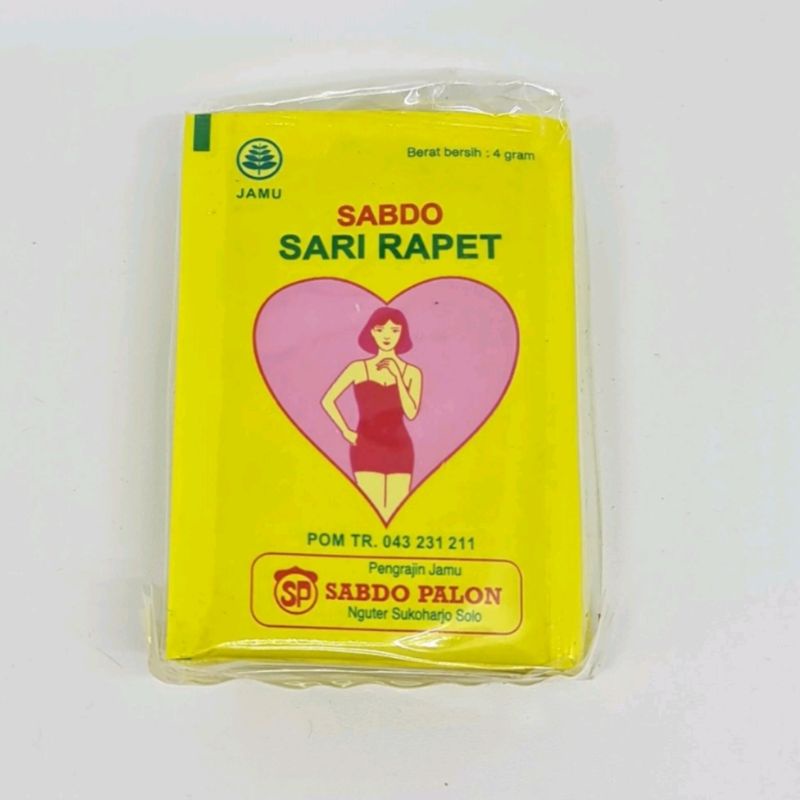 

JAMU SARI RAPET SABDO PALON (isi 10 sachet)