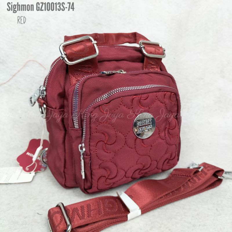 3in1 SIGHMON Tas Ransel Wanita Selempang Jinjing Import Ukuran Kecil