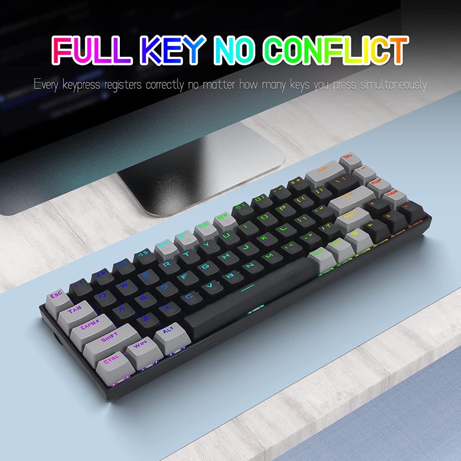 E-YOOSO Z686 68% Mini RGB Hotswap Mechanical Gaming Keyboard