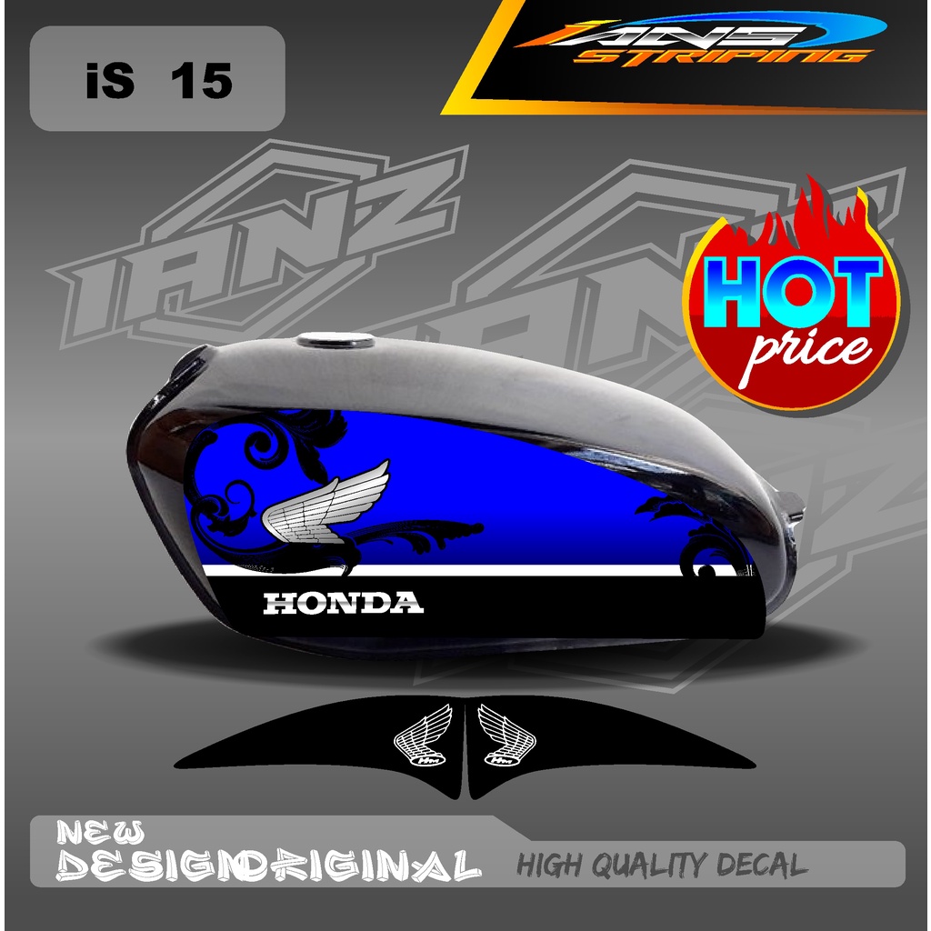 STIKER CUTOM STRIPING CB 100 STANDART / STIKER CB 100 HOLOGRAM DAN NON HOLOGRAM  IS15