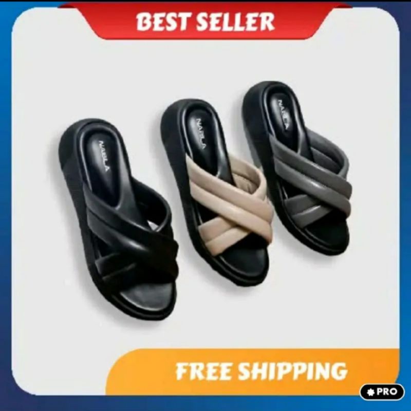 Nabila_collaction promo beli 2 gratis emas !!! sandal kekinian  sandal empuk RD06