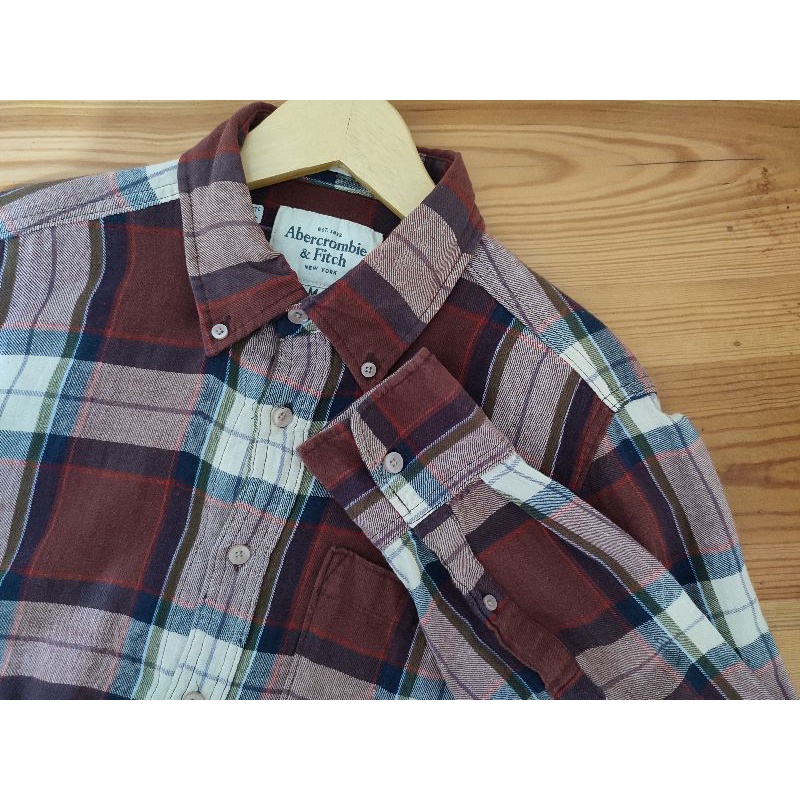 kemeja flanel abercrombie