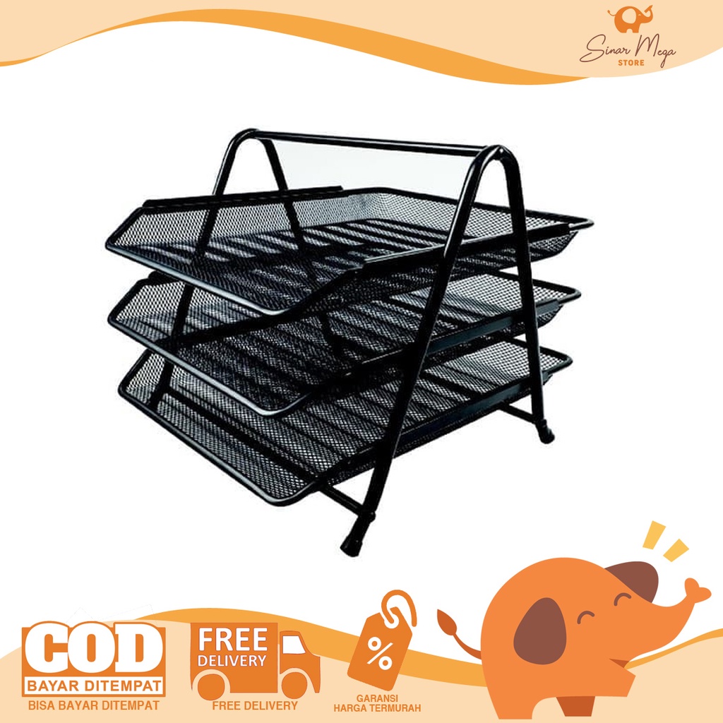 

Joyko Document Tray DT-25 Document Tray / Rak Wadah Dokumen Surat 3 Tier Tingkat Murah