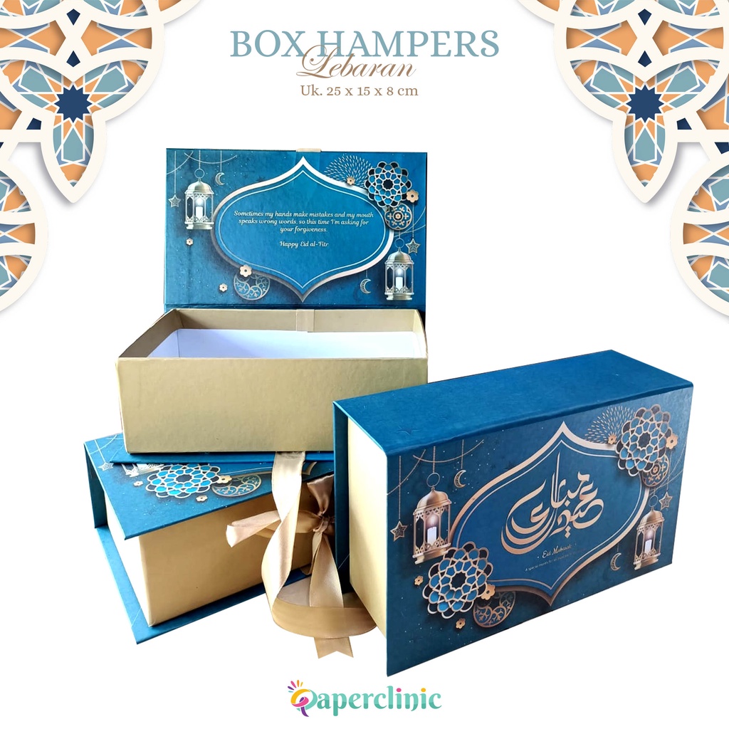 

Box hampers idul fitri giftbox lebaran hardbox ukuran 25 x 15 x 8 cm READYSTOCK