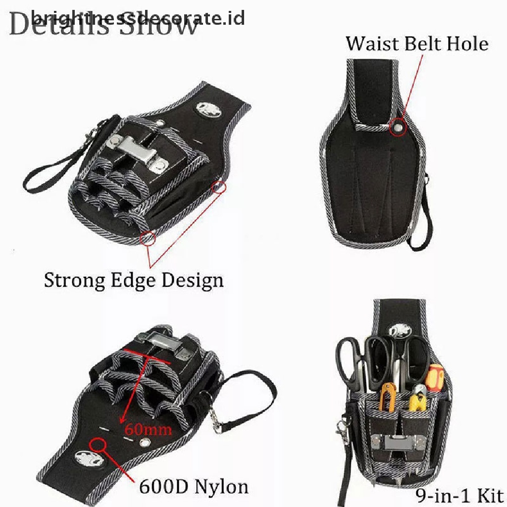 [Birth] Electrician Waist Pocket Tool Belt Kantong Tas Obeng Kit Holder Case Cal  [ID] Baju Kaos Distro Pria Wanita Lengan Panjang [ID]