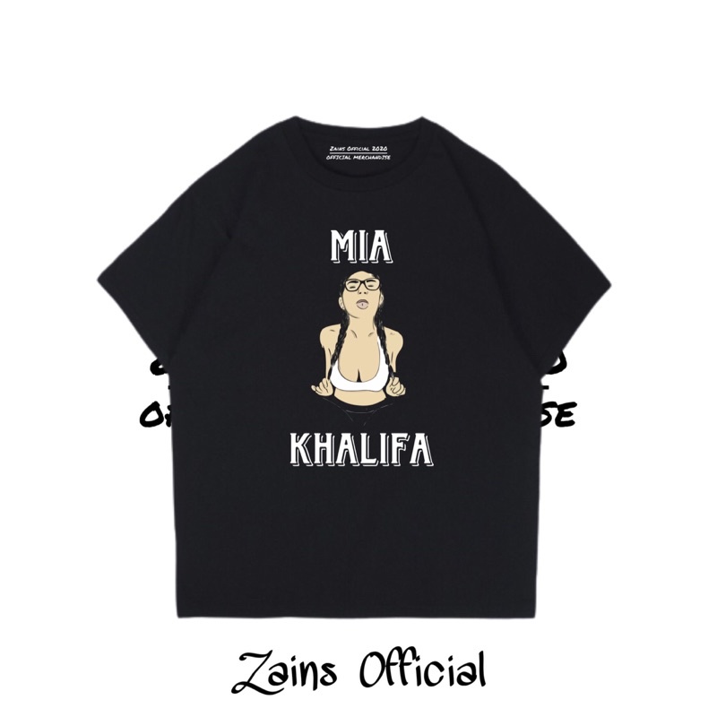 KAOS T-SHIRT MIA KHALIFA - Baju Lucu Mia Khalifa / HITAM / DEWASA / PRIA / WANITA / MURAH / KEREN / 