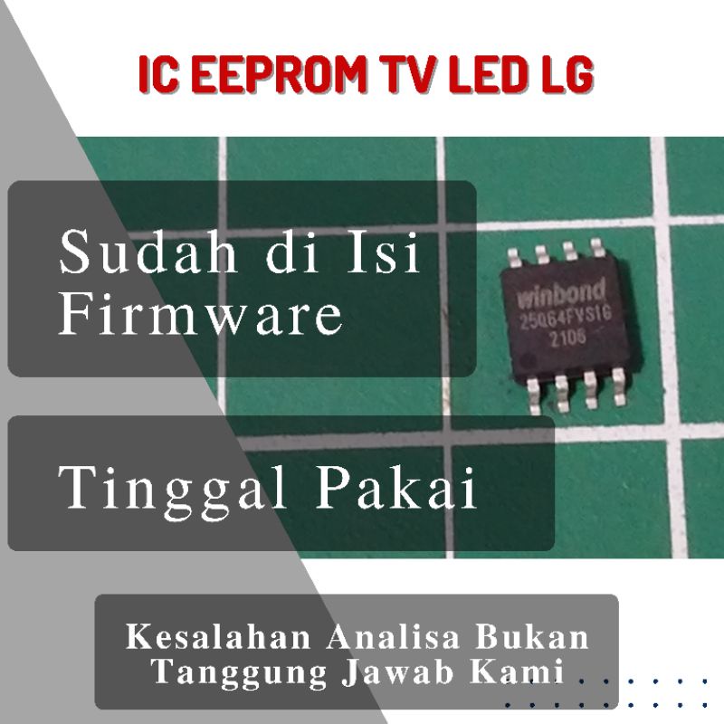 IC Eeprom Tv LED LG Plus Isi  Tinggal Pakai 25Q16 25Q32 25Q40 25Q64 25Q80 25Q128