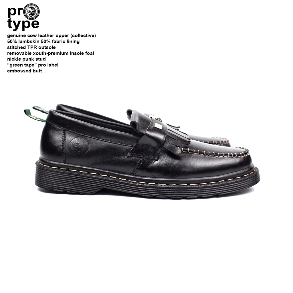 stud vintage black - loafer xouth