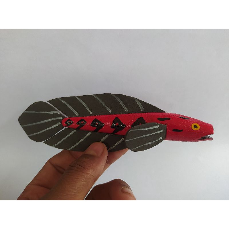 Patung channa Replika channa red barito 15 cm bahan kayu mainan channa