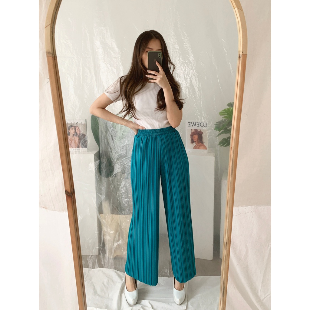 Celana Kulot Plisket BB / Kulot BB / Plisket BB / Pleated Culotte Pants / Pleated Pants