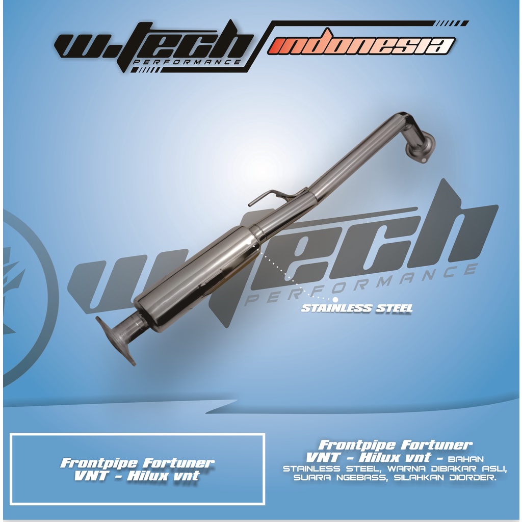 Frontpipe Fortuner VNT - Hilux vnt WTECH